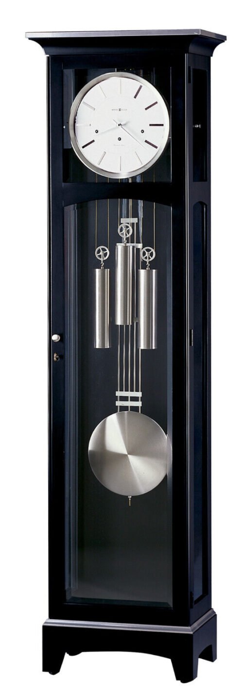 Howard Miller Urban III Floor Clock 660125 Black Vertical Grandfather Clock