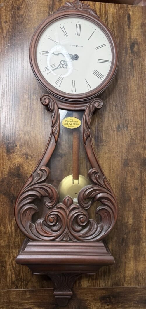 HOWARD MILLER VALENCIA BANJO STYLE WOODEN WALLCLOCK 620-236 Limited VINTAGE