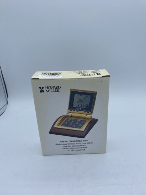 Howard Miller Versatile Time Desk Alarm Clock 645-381 IOB