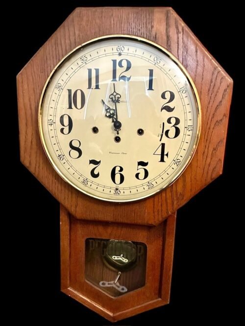 Howard Miller VTG Westminster Chime Regulator Clock wind-up 24.5" x 15" 354 589