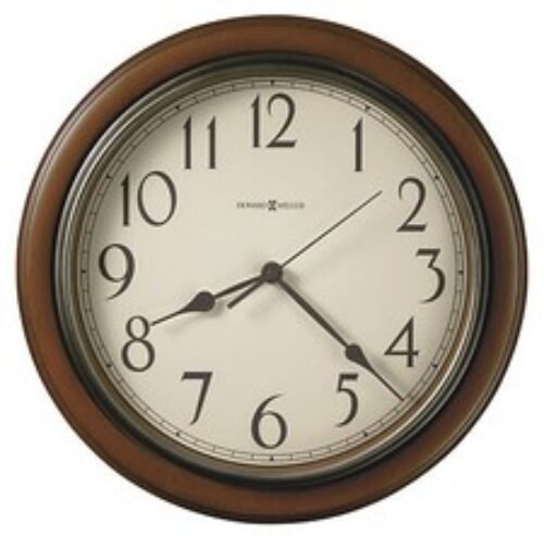 HOWARD MILLER WALL CLOCK 625-418 KALVIN- 15 1/4" DIAMETER ROUND
