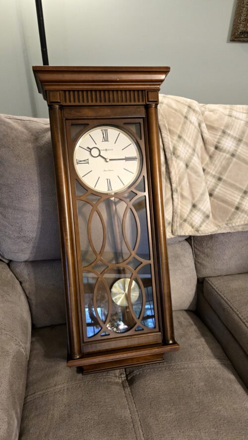 Howard Miller wall clock with chimes pendulum