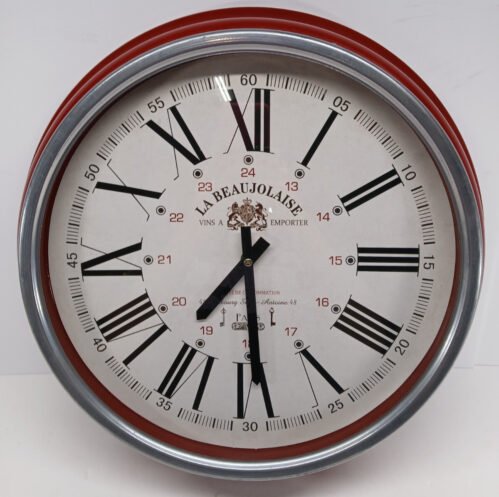 HUGE HOTEL PARIS LA BEAUJOLAISE FRANCE EIFFEL TOWER WALL CLOCK FREE SHIPPING
