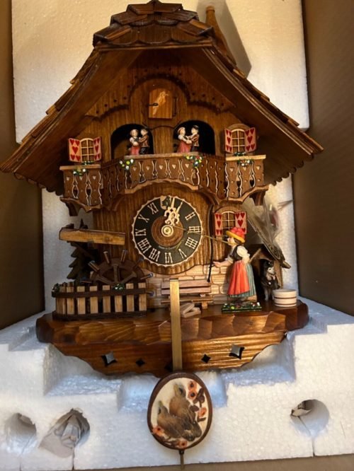 Hunters Germany black forest cuckoo clock
