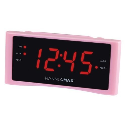 HX-151CR Alarm Clock Radio, PLL AM/FM Radio, Dual Alarm, 1.2" Red LED Display...