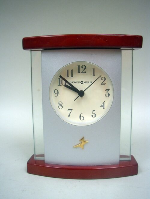 Hyatt Contemporary Table Clock #645-662 by Howard Miller