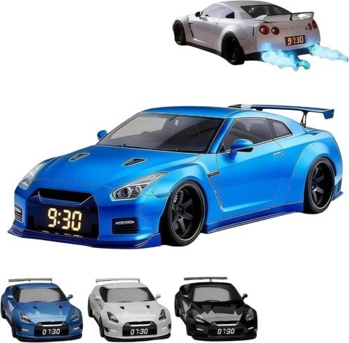 Hyper-car Alarm Clock,with Realistic Engine & Light Effects,with Crystal Clear