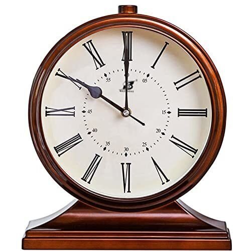 Igtazy Vintage Mantle Clock for Table Decor,Modern Desk Clock Battery Operate...