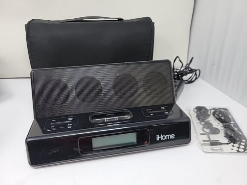 iHome2Go Model iH27B Portable Travel Alarm Clock for Apple iPod w/ Original Case