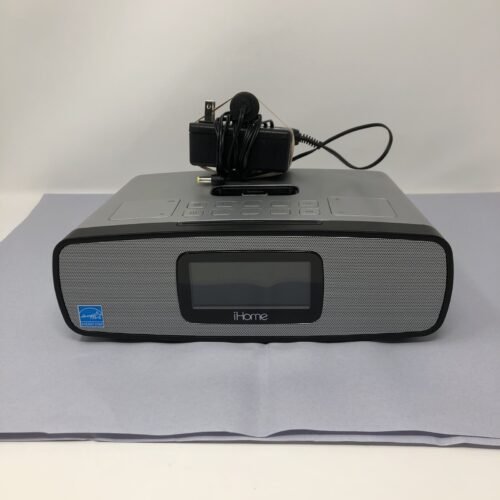 iHome AM FM Dual Alarm Clock Radio iPod Docking Station Model IP90Z Tested Cond.