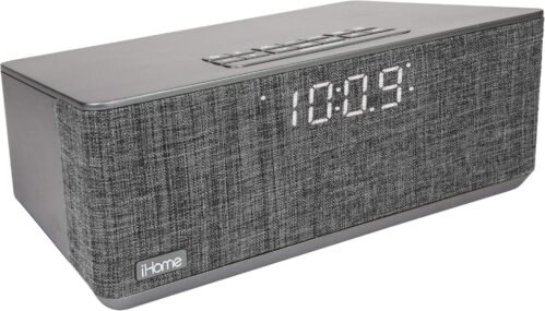 iHome Bluetooth Dual Alarm Stereo Clock Radio w/ Dual USB Charging