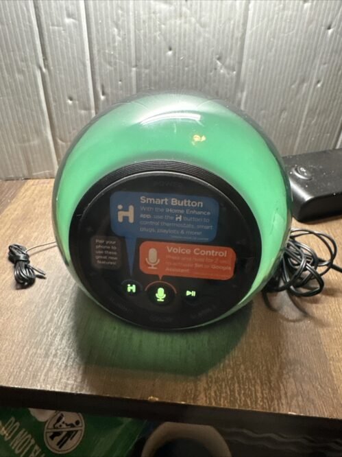 iHome Clock Radio Bluetooth Stereo FM iBT297 Color Changing Purple