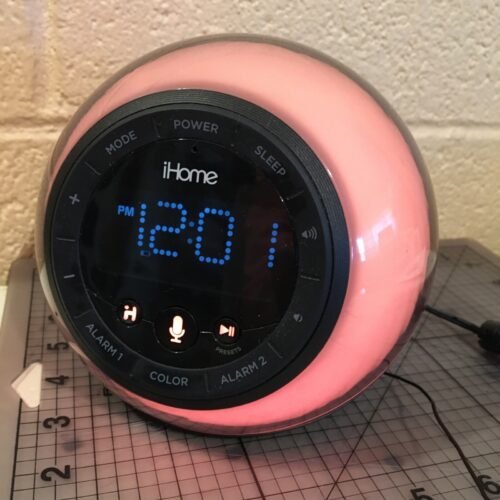 iHome Color Change Bluetooth App Enhanced Speaker System, Clock, Lamp, FM Radio