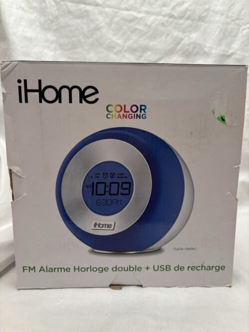 ihome color changing alarm clock 2016 FM Dual Alarm Clock Radio +USB Charging