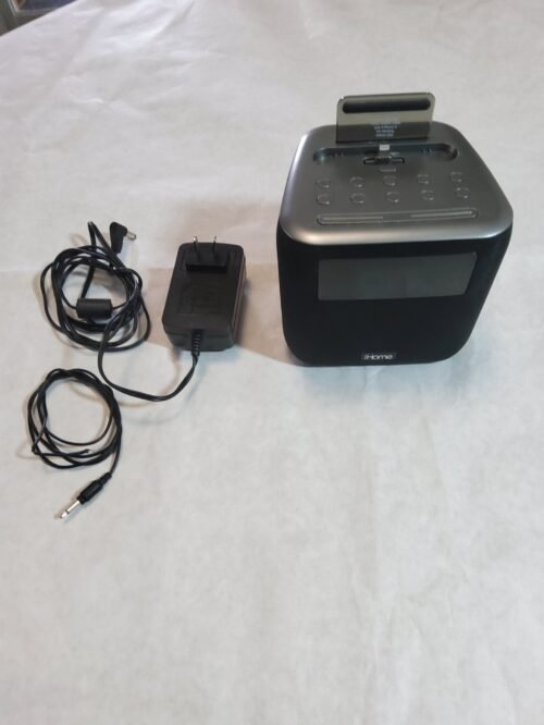 iHome Docking IPL24 Clock Radio for iPhone/iPod with Lightning Connector Black