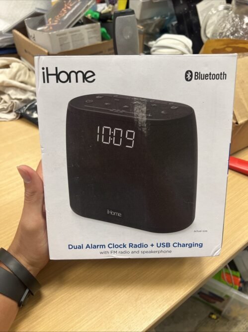 iHome Dual Alarm Clock Radio Bluetooth