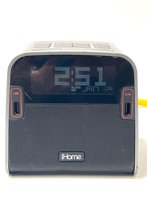 iHome HBN22 - AM/FM Radio - Bluetooth Alarm Clock w/ Speakerphone - Tested