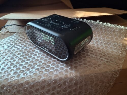 iHome HiH35 Triple Display Hotel Alarm Clock with Dual USB Charging