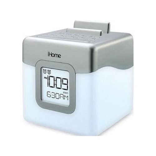 iHome HM28 Color Changing Dual Alarm Clock Speaker system with USB and FM radio