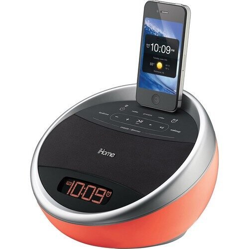 iHome iA17 GlowTunes FM Radio Alarm Clock for 30 Pin iPods (/GM5-1019-IA17-NOB)