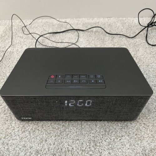 iHome IBT233V2 Bluetooth Dual Alarm Stereo Clock Radio FM AM + Dual USB Charging