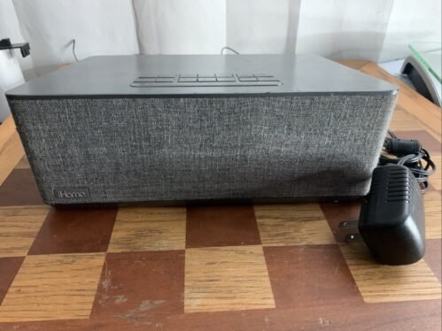 iHome IBT233V2 Bluetooth Dual Alarm Stereo Clock Radio FM AM + Dual USB Charging