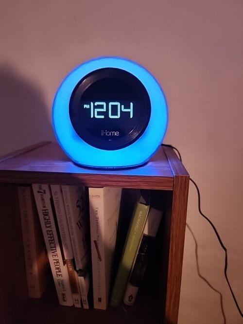 iHome iBT290B Bluetooth Color Changing Clock Radio No Power Cord As Is