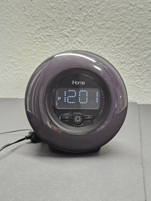 iHome IBT295 PowerClock Glow - Bluetooth Color Changing FM Alarm Clock Purple
