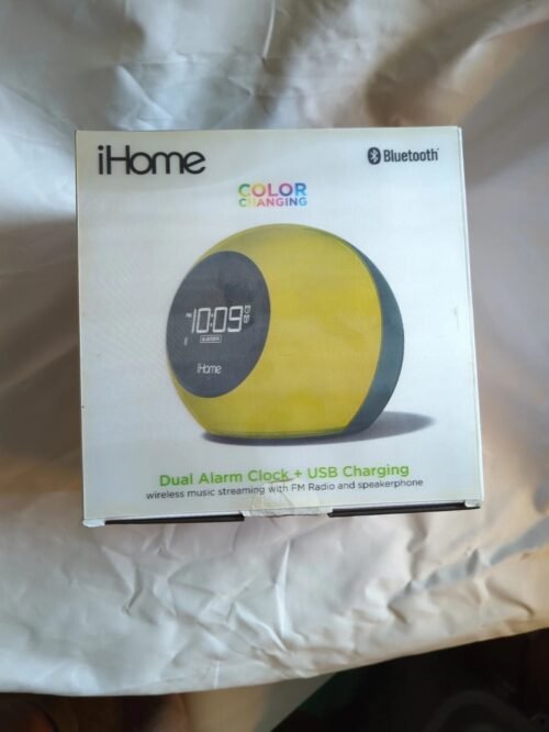 iHome iBT29BC Bluetooth Color Changing Dual Alarm Clock Radio 100 -240V adapter
