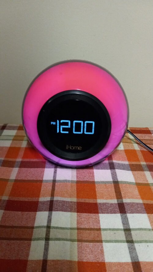 iHome iBT29 Bluetooth Color Changing Dual Alarm Clock FM Radio