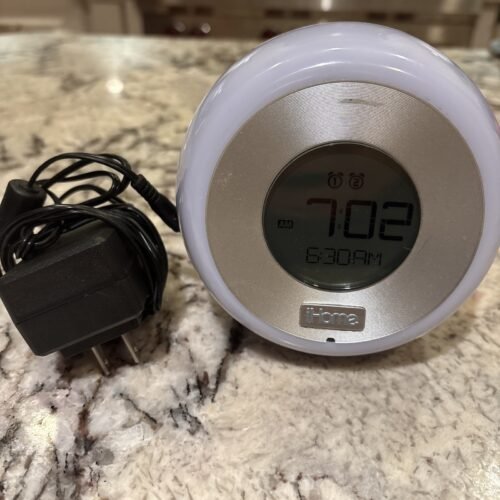 iHome iBT29 Bluetooth Color Changing Dual Alarm Clock FM Radio