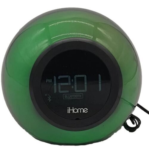 iHome iBT29 Bluetooth Color Changing Dual Alarm Clock FM Radio