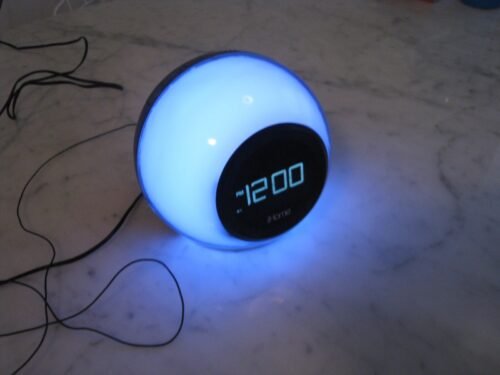 iHome iBT29 Bluetooth Color Changing Dual Alarm Clock Radio w/ Power Adapter