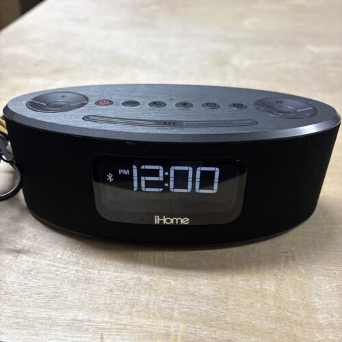 iHome IBT31 Bluetooth Stereo FM Clock Radio / Speakerphone Dual Alarm