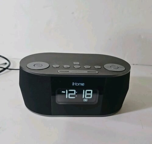 iHome iBT38 Bluetooth Stereo Dual FM/AM Alarm Clock With USB Charging Port.