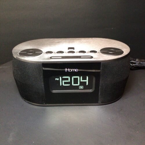 iHome iBT38 Wireless Bluetooth Stereo FM Alarm Clock Radio, USB Charging, TESTED