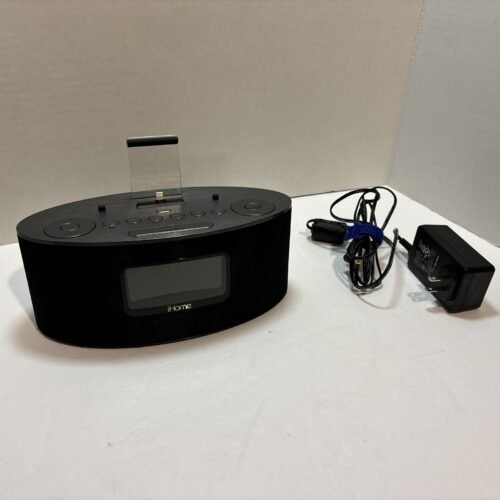 iHome iDL46 Dual Alarm FM Clock Radio Charging Dock Apple iPod iPad iPhone