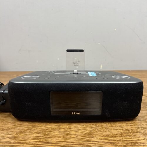 iHome iDL46 FM Stereo Clock Radio Dual Charging iPhone Lightning Dock