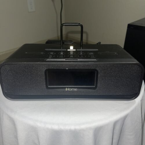 iHome Idl91 Dual Charging Stereo FM Clock Radio With Lightning Dock and USB for