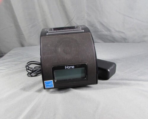iHome iH11 iPod Dock Charger Player With Alarm Clock Black TESTED WORKS EUC