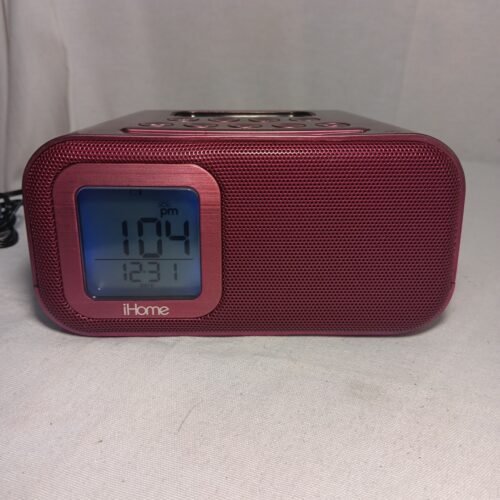 iHome iH22 Dual Alarm Clock Docking Station for iPod iPhone Tested Works