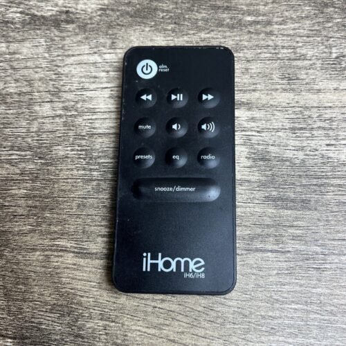 iHome iH6 iH8 Black Wireless Clock Radio Portable Speaker System Remote Control