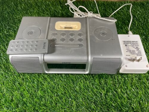 iHome iH9 Clock Radio Stereo Speaker System with iPod iPhone Dock Remote TESTED