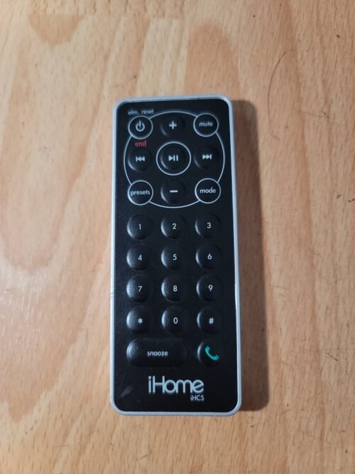 iHome iHC5S Clock Radio Bluetooth Wireless Technology (OEM REMOTE ONLY) Works!