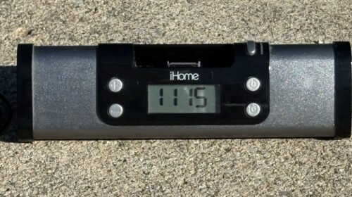 iHome iP16 iPod iPhone Dock Alarm Clock Speaker Black Tested