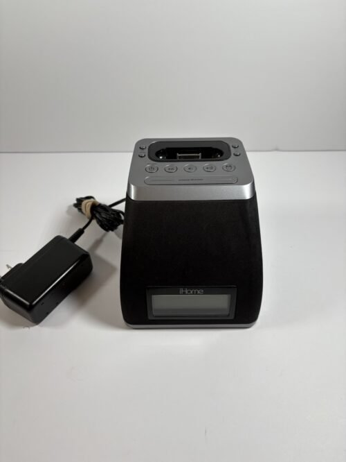 iHome iP21 iPhone iPod Alarm Clock Charging Audio Docking Mini Speaker Black