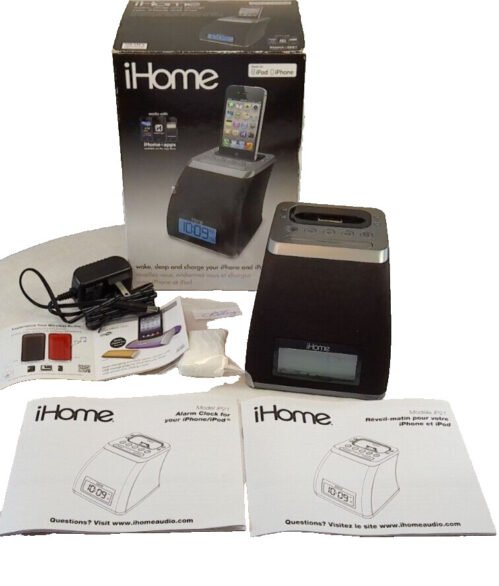 i Home ip21 phone ipod dock alarm clock preowned(2424T4)