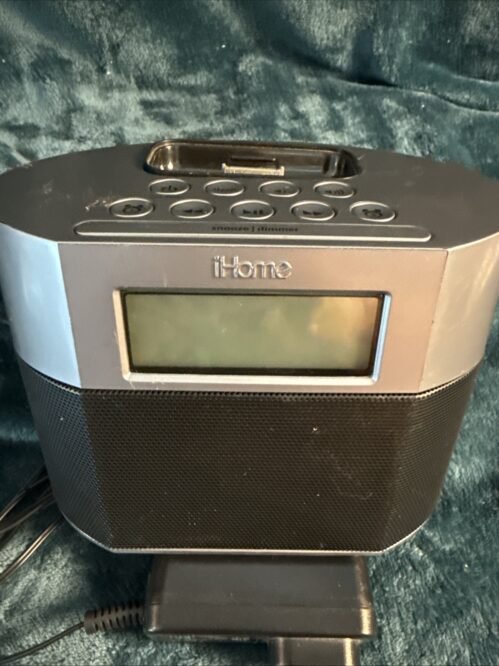 iHome iP23 Dual Alarm Clock Charging Dock for Apple iPhone iPod