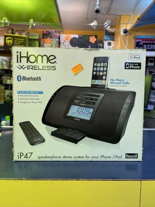 iHome iP47 iPhone/iPod Bluetooth Clock Radio & Speakerphone iPhone, iPod 4G, 5G