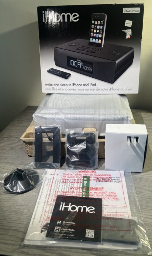 iHome iP87 Ipod Speaker Dock Dual Alarm Clock Radio - BRAND NEW